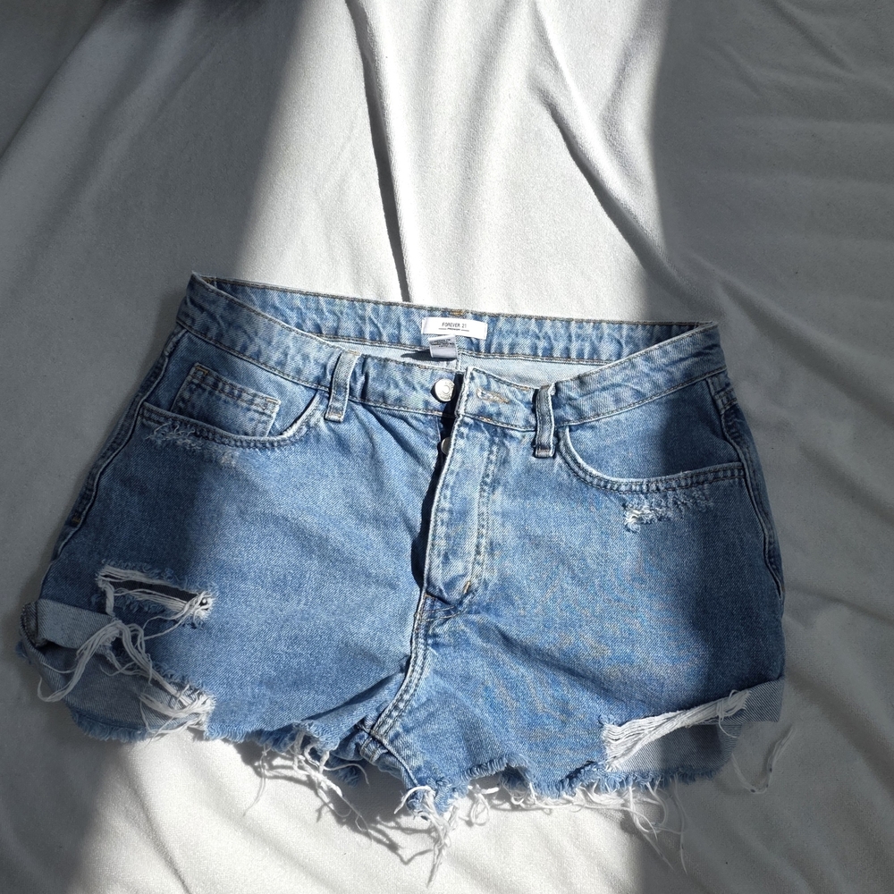 Forever 21 | Distressed Denim Shorts